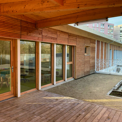 Façade et terrasse bois