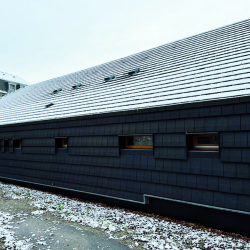 Façade noire tavaillon